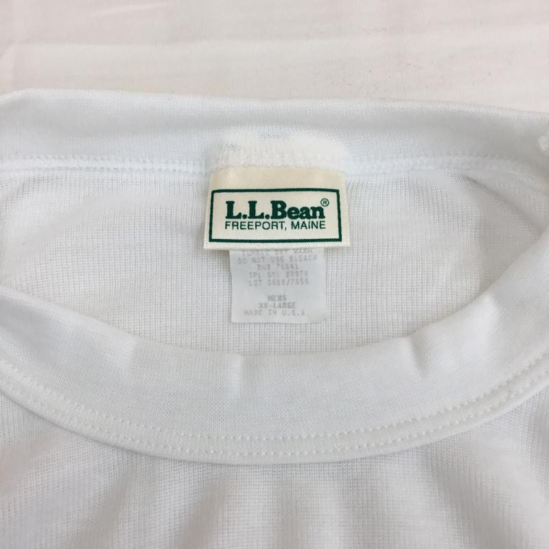 エルエルビーン L.L.Bean Tシャツ 半袖 L.L.Bean ポリエステル Tシャツ ホワイト MADE IN USA XXL 無地 白 / ホワイト / white メンズ USED 古着 中古 10154544