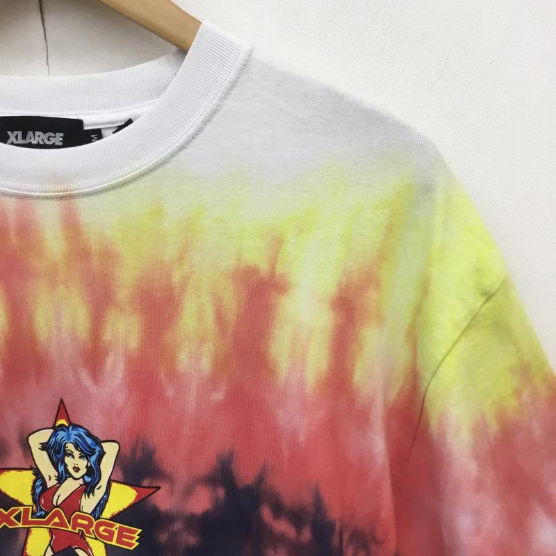 エクストララージ XLARGE Tシャツ 半袖 XLARGE 101233011046 STAR REAL S/S TEE タイダイ 半袖Tシャツ ロゴ プリント M プリント マルチカラー / マルチカラー / multicolor メンズ USED 古着 中古 10154546