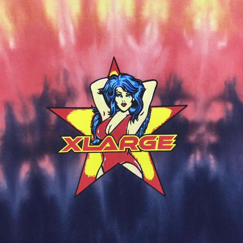 エクストララージ XLARGE Tシャツ 半袖 XLARGE 101233011046 STAR REAL S/S TEE タイダイ 半袖Tシャツ ロゴ プリント M プリント マルチカラー / マルチカラー / multicolor メンズ USED 古着 中古 10154546