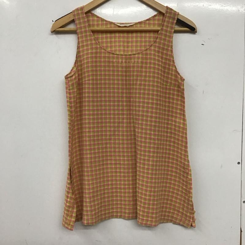 ピンクハウス PINK HOUSE カットソー 半袖 ノースリーブカットソー プルオーバー チェック マルチカラー / マルチカラー / multicolor レディース USED 古着 中古 10154554