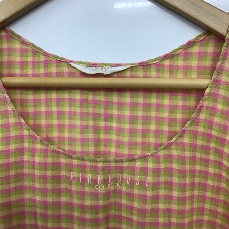 ピンクハウス PINK HOUSE カットソー 半袖 ノースリーブカットソー プルオーバー チェック マルチカラー / マルチカラー / multicolor レディース USED 古着 中古 10154554