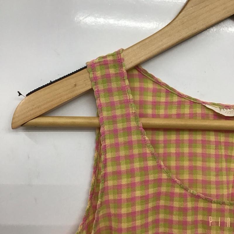 ピンクハウス PINK HOUSE カットソー 半袖 ノースリーブカットソー プルオーバー チェック マルチカラー / マルチカラー / multicolor レディース USED 古着 中古 10154554