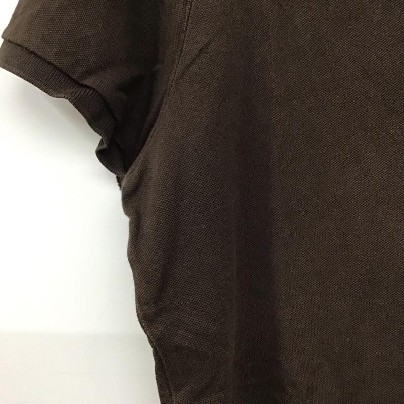 ラルフローレン RALPHLAUREN ポロシャツ 半袖 半袖ポロシャツ カラーシャツ 半袖カットソー XL ロゴ、文字 茶 / ブラウン / brown レディース USED 古着 中古 10154561