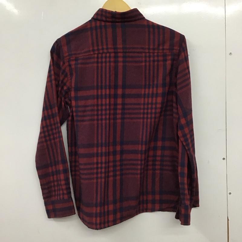 ザノースフェイス THE NORTH FACE シャツ、ブラウス 長袖 nrw61706 ネルシャツ チェックシャツ L チェック 赤 / レッド / red X 紺 / ネイビー / navy レディース USED 古着 中古 10154562