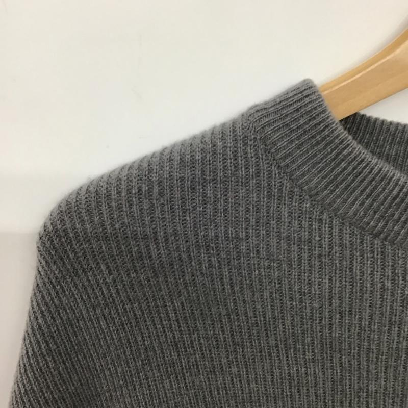 マーガレットハウエル MARGARET HOWELL ニット、セーター 長袖 長袖ニットカットソー クルーネック セーター 2 無地 灰 / グレー / gray レディース USED 古着 中古 10154565