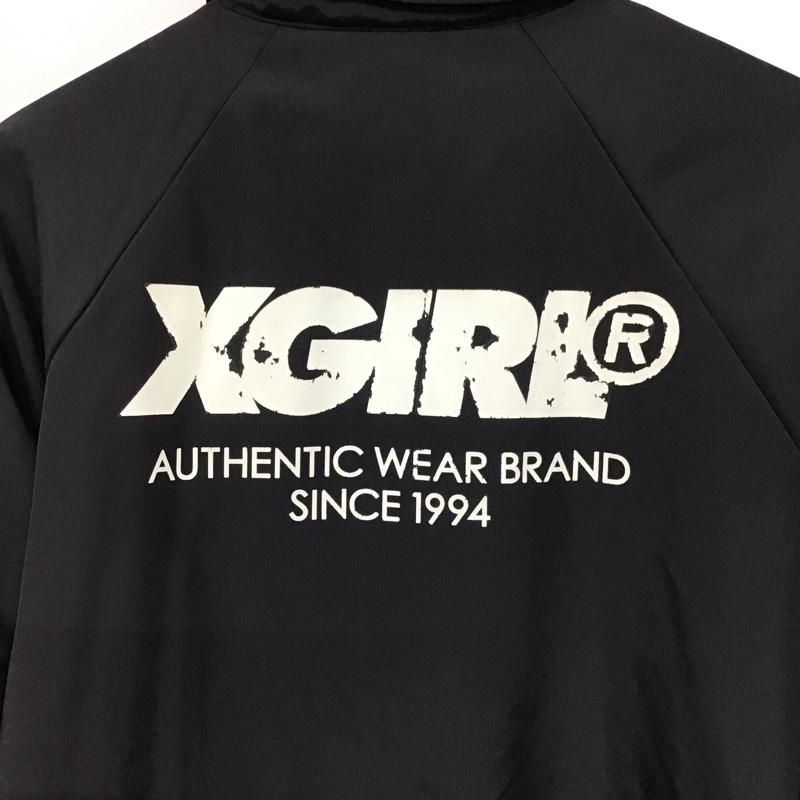 エックスガール X-girl ジャケット、上着 ジャンパー、ブルゾン ナイロンジャケット カジュアルジャケット アウター 1 ロゴ、文字 黒 / ブラック / black レディース USED 古着 中古 10154566
