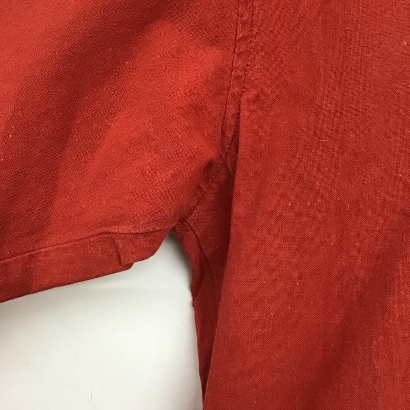 ピンクハウス PINK HOUSE シャツ、ブラウス 長袖 長袖シャツ フロントボタン ノーカラーシャツ 刺繍 赤 / レッド / red レディース USED 古着 中古 10154568