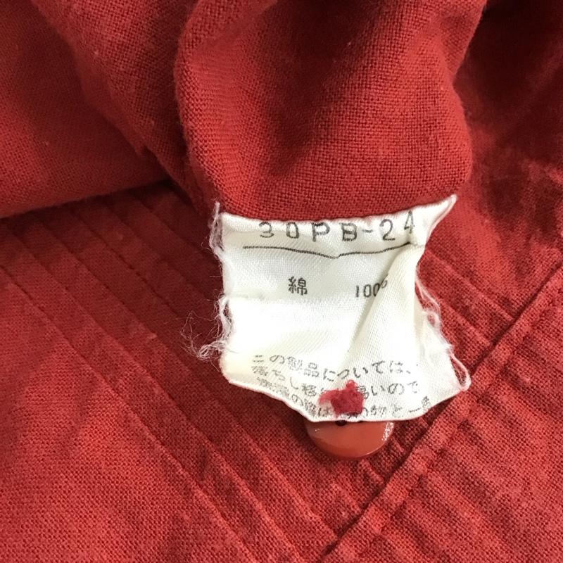 ピンクハウス PINK HOUSE シャツ、ブラウス 長袖 長袖シャツ フロントボタン ノーカラーシャツ 刺繍 赤 / レッド / red レディース USED 古着 中古 10154568