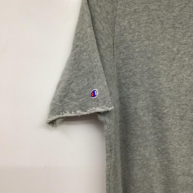 チャンピオン Champion トレーナー 半袖 cw-k006 ShortSleeveSweatshirt M ロゴ、文字 灰 / グレー / gray レディース USED 古着 中古 10154569