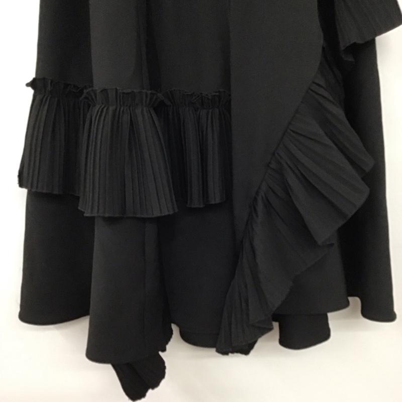 チュクラ chuclla スカート ひざ丈スカート ロングスカート フレアスカート 無地 黒 / ブラック / black レディース USED 古着 中古 10154574