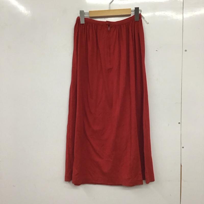 インゲボルグ INGEBORG スカート ひざ丈スカート フレアスカート カジュアルスカート 無地 赤 / レッド / red レディース USED 古着 中古 10154575