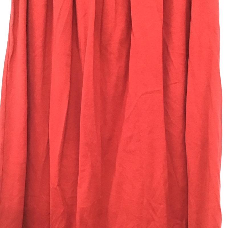 インゲボルグ INGEBORG スカート ひざ丈スカート フレアスカート カジュアルスカート 無地 赤 / レッド / red レディース USED 古着 中古 10154575