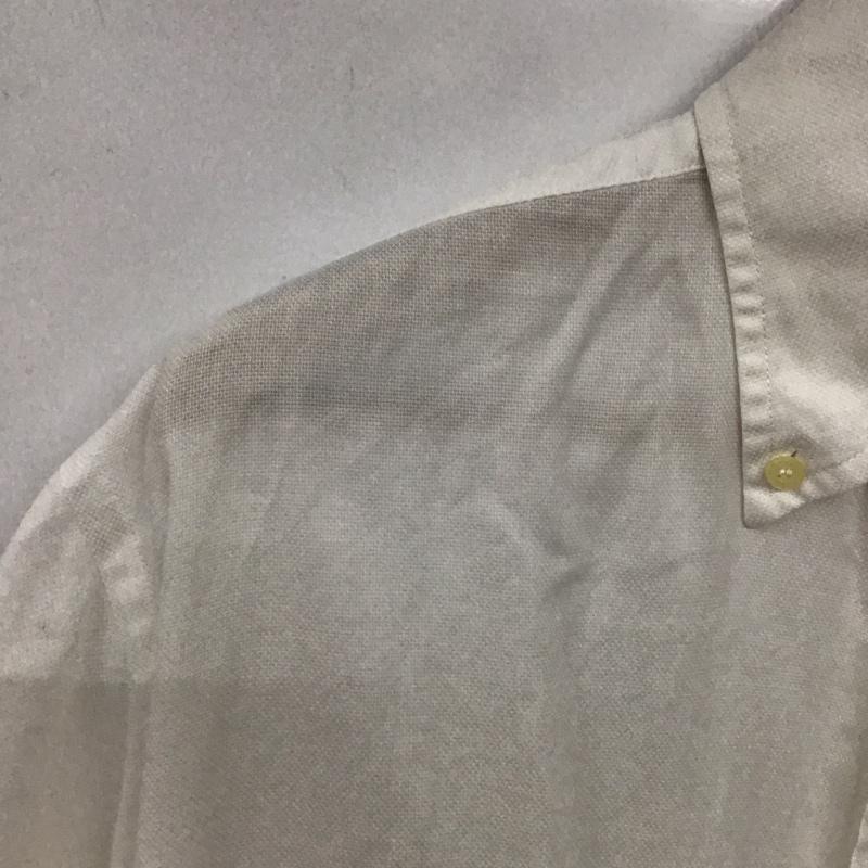 ラコステ LACOSTE シャツ、ブラウス 半袖 半袖シャツ カラーシャツ ボタンダウンシャツ 4 ロゴ、文字 白 / ホワイト / white メンズ USED 古着 中古 10154580