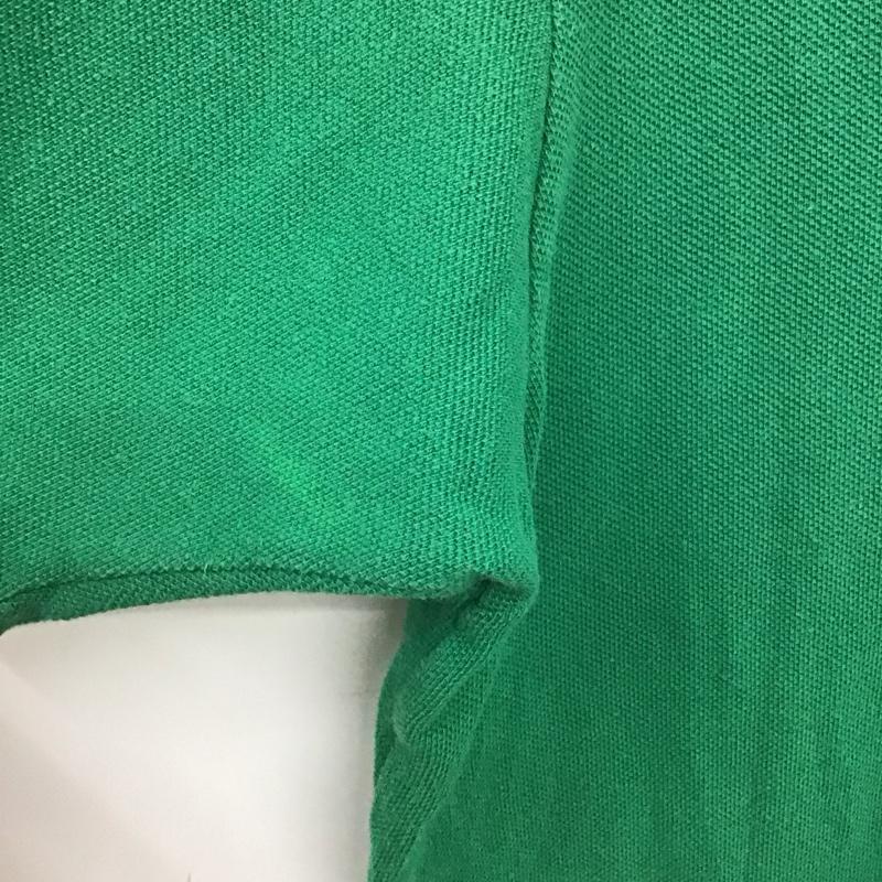 ポロバイラルフローレン Polo by RALPH LAUREN ポロシャツ 半袖 半袖ポロシャツ カラーシャツ 半袖カットソー L ロゴ、文字 緑 / グリーン / green メンズ USED 古着 中古 10154582