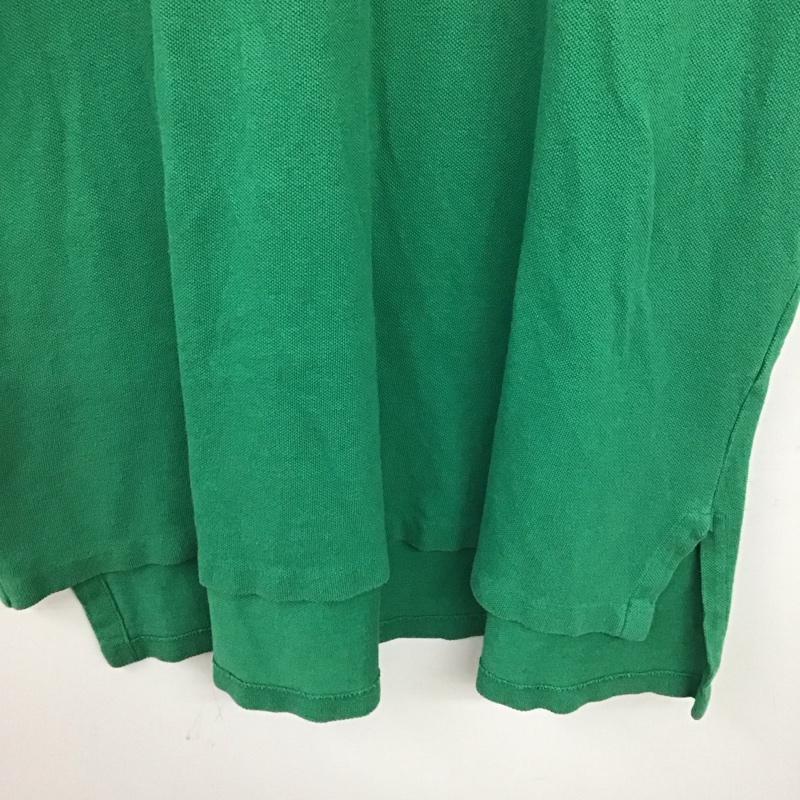 ポロバイラルフローレン Polo by RALPH LAUREN ポロシャツ 半袖 半袖ポロシャツ カラーシャツ 半袖カットソー L ロゴ、文字 緑 / グリーン / green メンズ USED 古着 中古 10154582