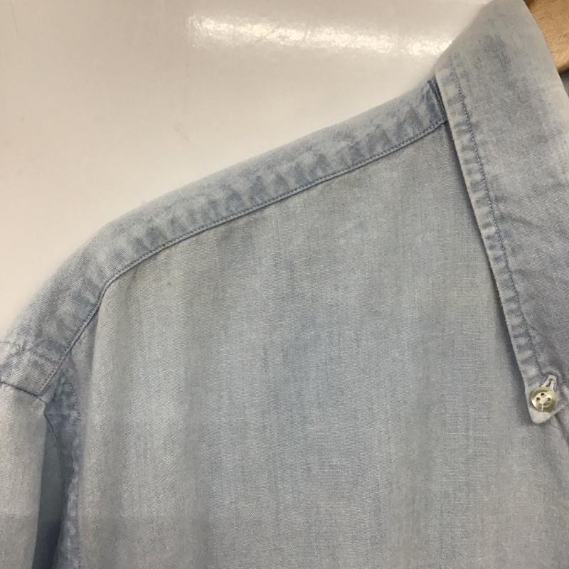 ポロバイラルフローレン Polo by RALPH LAUREN シャツ、ブラウス 半袖 半袖シャツ 無地シャツ ボタンダウンシャツ XXL ロゴ、文字 水色 / ライトブルー / メンズ USED 古着 中古 10154583