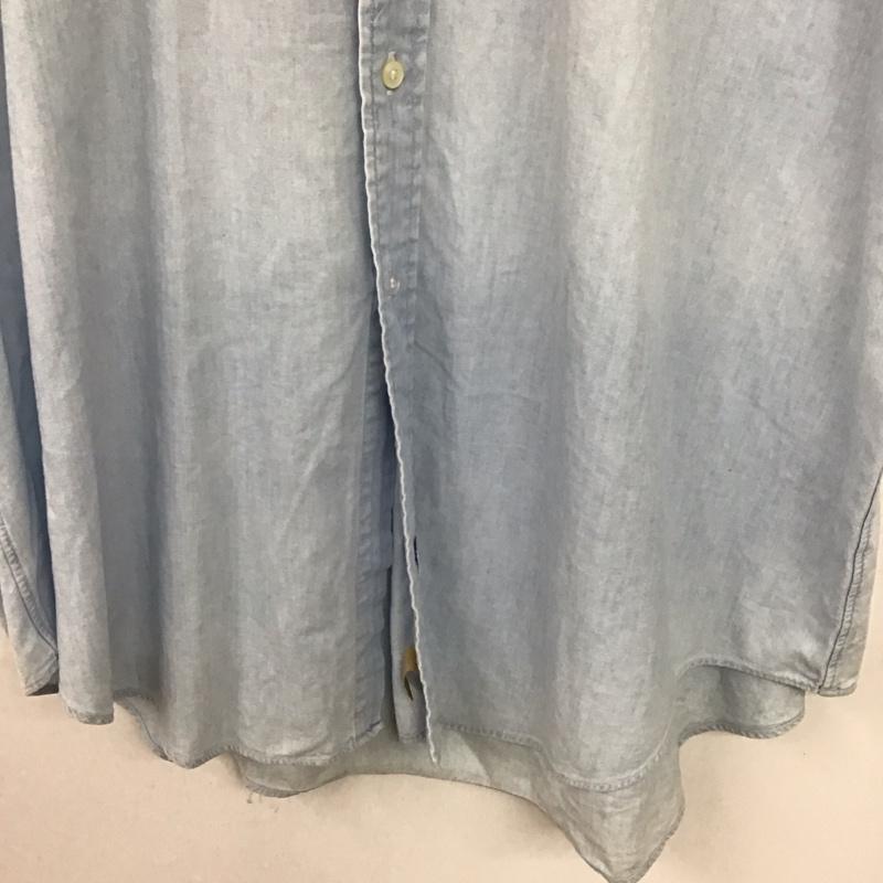ポロバイラルフローレン Polo by RALPH LAUREN シャツ、ブラウス 半袖 半袖シャツ 無地シャツ ボタンダウンシャツ XXL ロゴ、文字 水色 / ライトブルー / メンズ USED 古着 中古 10154583