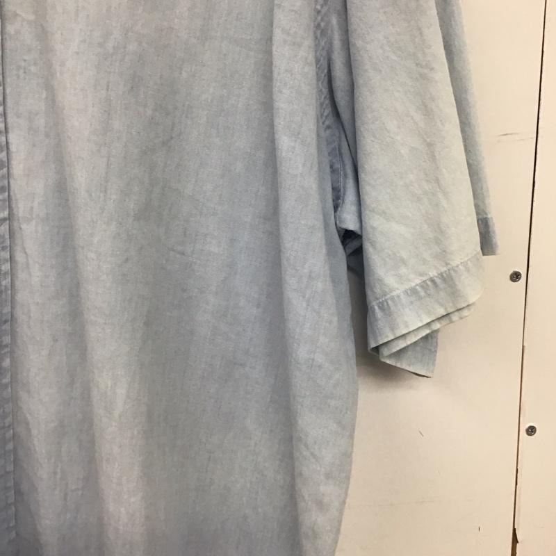 ポロバイラルフローレン Polo by RALPH LAUREN シャツ、ブラウス 半袖 半袖シャツ 無地シャツ ボタンダウンシャツ XXL ロゴ、文字 水色 / ライトブルー / メンズ USED 古着 中古 10154583