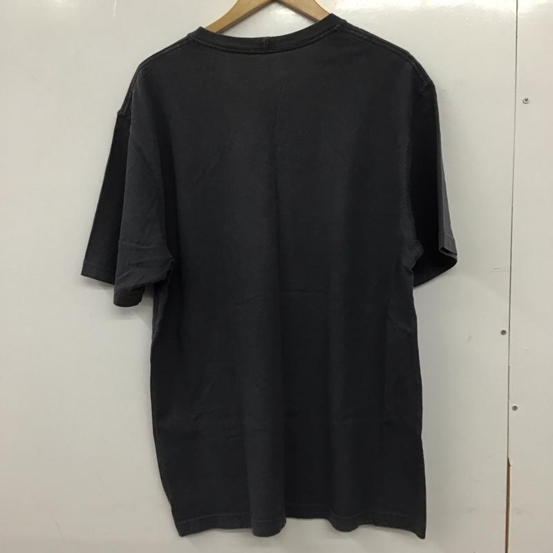 カーハート Carhartt Tシャツ 半袖 半袖カットソー プリントTシャツ クルーネックカットソー M ロゴ、文字 ダークグレー / ダークグレー / メンズ USED 古着 中古 10154584
