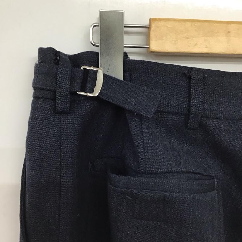 ミリタリー ミリタリー パンツ スラックス スラックスパンツ ワイドパンツ センタータックパンツ 無地 紺 / ネイビー / navy メンズ USED 古着 中古 10154585