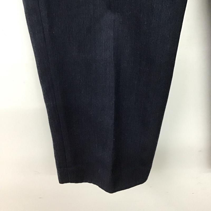 ミリタリー ミリタリー パンツ スラックス スラックスパンツ ワイドパンツ センタータックパンツ 無地 紺 / ネイビー / navy メンズ USED 古着 中古 10154585
