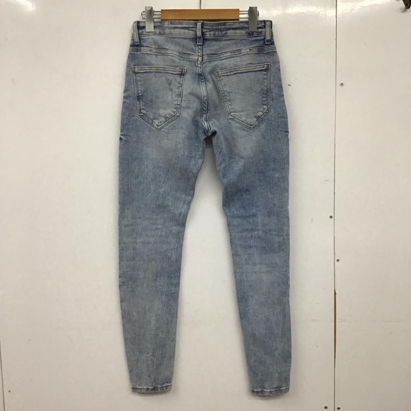 ザラ ZARA パンツ デニム、ジーンズ デニムパンツ スリムパンツ カジュアルパンツ ストレッチパンツ 38 ダメージ加工 インディゴ / インディゴ / Indigo メンズ USED 古着 中古 10154589