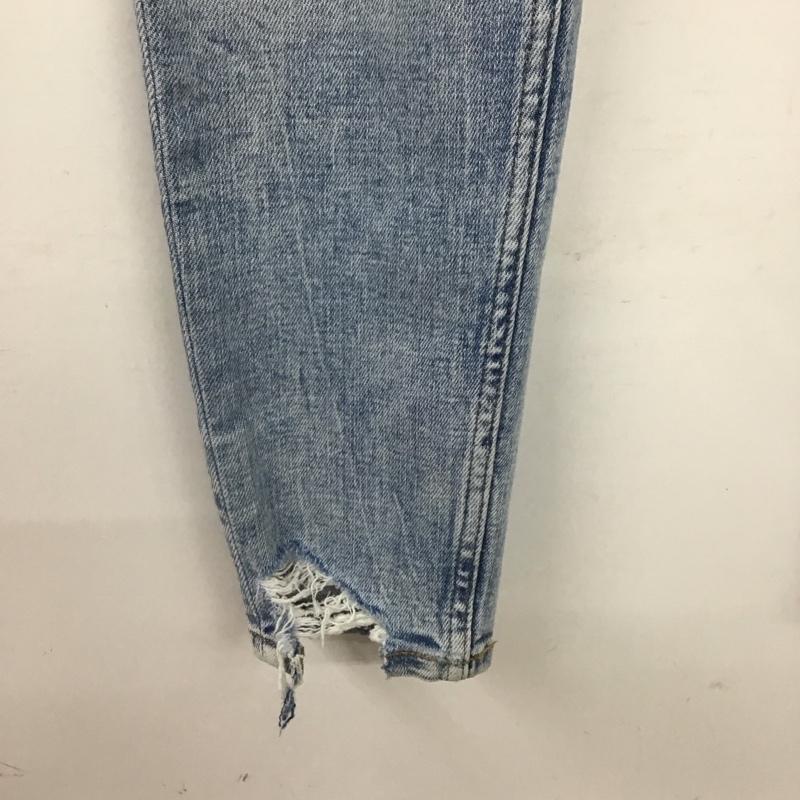 ザラ ZARA パンツ デニム、ジーンズ デニムパンツ スリムパンツ カジュアルパンツ ストレッチパンツ 38 ダメージ加工 インディゴ / インディゴ / Indigo メンズ USED 古着 中古 10154589
