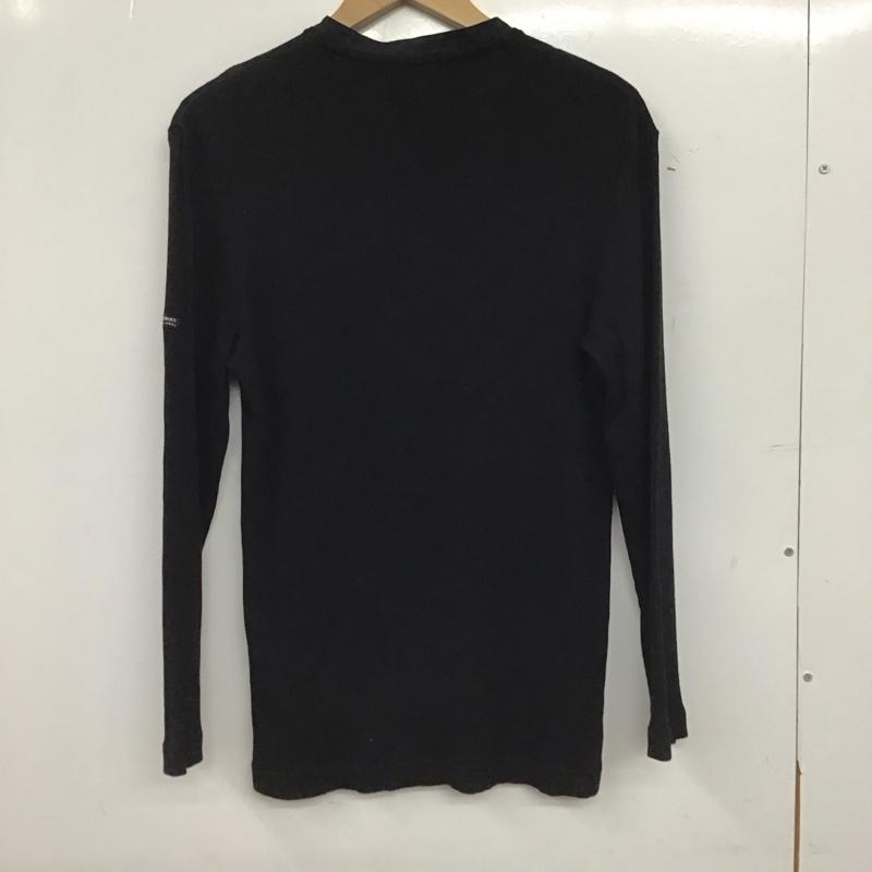バーバリーブラックレーベル BURBERRY BLACK LABEL カットソー 長袖 長袖カットソー ヘンリーネックカットソー 2 ロゴ、文字 黒 / ブラック / black メンズ USED 古着 中古 10154590