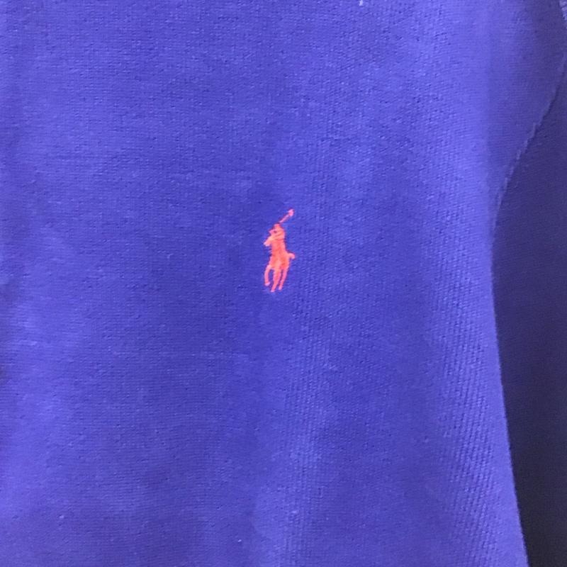 ポロバイラルフローレン Polo by RALPH LAUREN ニット、セーター 長袖 長袖ニットカットソー ジップアップネック セーター XXL ロゴ、文字 青 / ブルー / blue メンズ USED 古着 中古 10154591