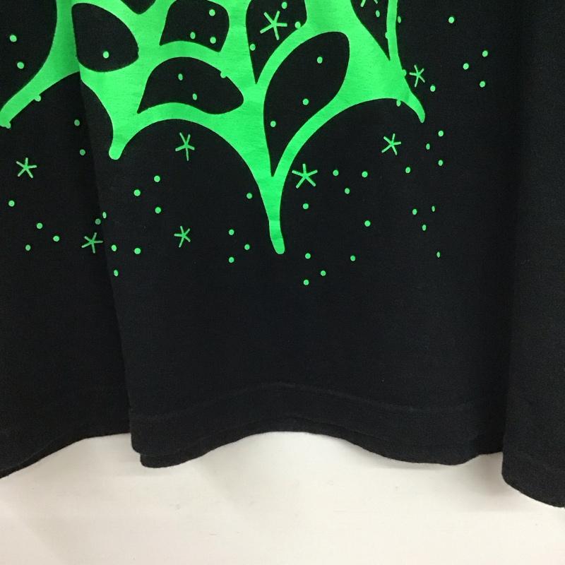 クリームソーダ CREAMSODA Tシャツ 半袖 半袖カットソー プリントTシャツ クルーネックカットソー XL プリント 黒 / ブラック / black メンズ USED 古着 中古 10154593