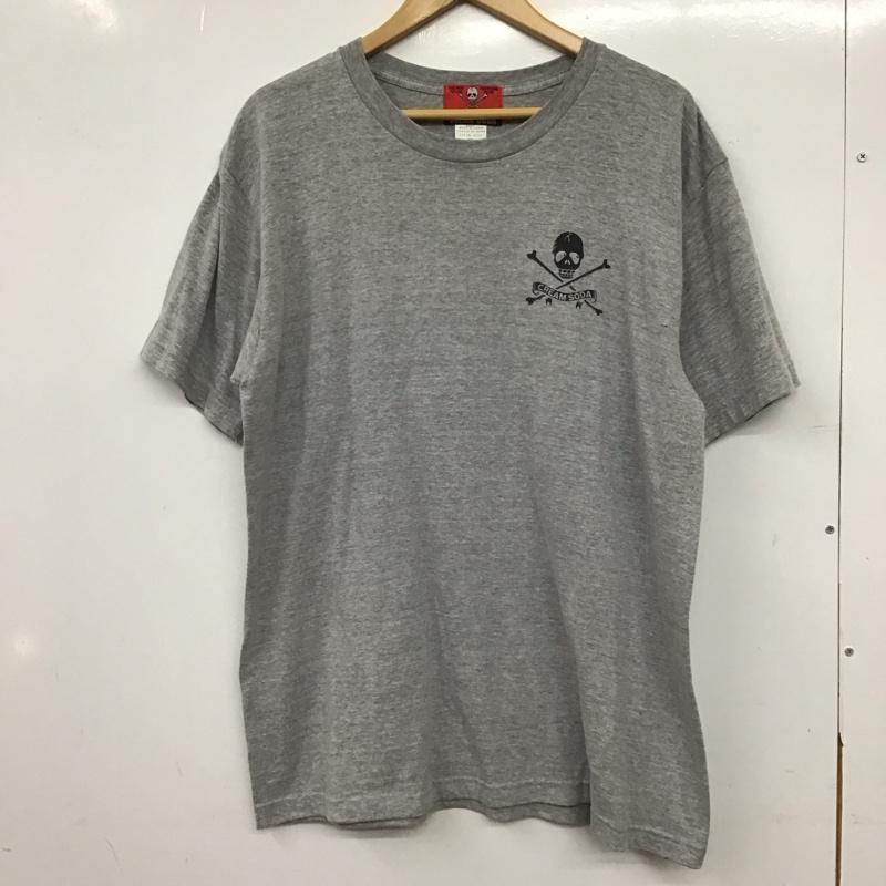クリームソーダ CREAMSODA Tシャツ 半袖 半袖カットソー プリントTシャツ クルーネックカットソー XL プリント 灰 / グレー / gray メンズ USED 古着 中古 10154594