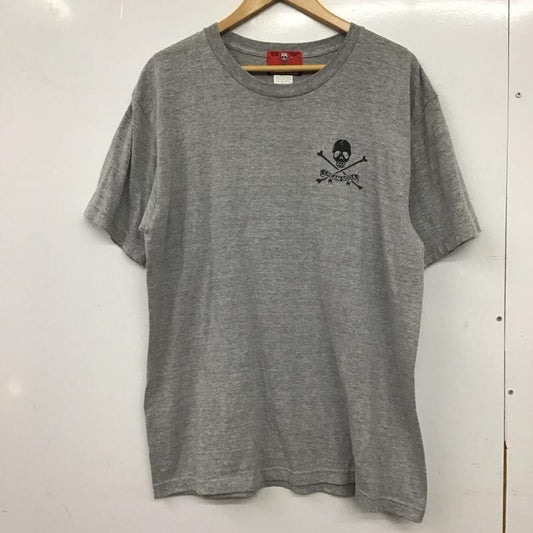 クリームソーダ CREAMSODA Tシャツ 半袖 半袖カットソー プリントTシャツ クルーネックカットソー XL プリント 灰 / グレー / gray メンズ USED 古着 中古 10154594