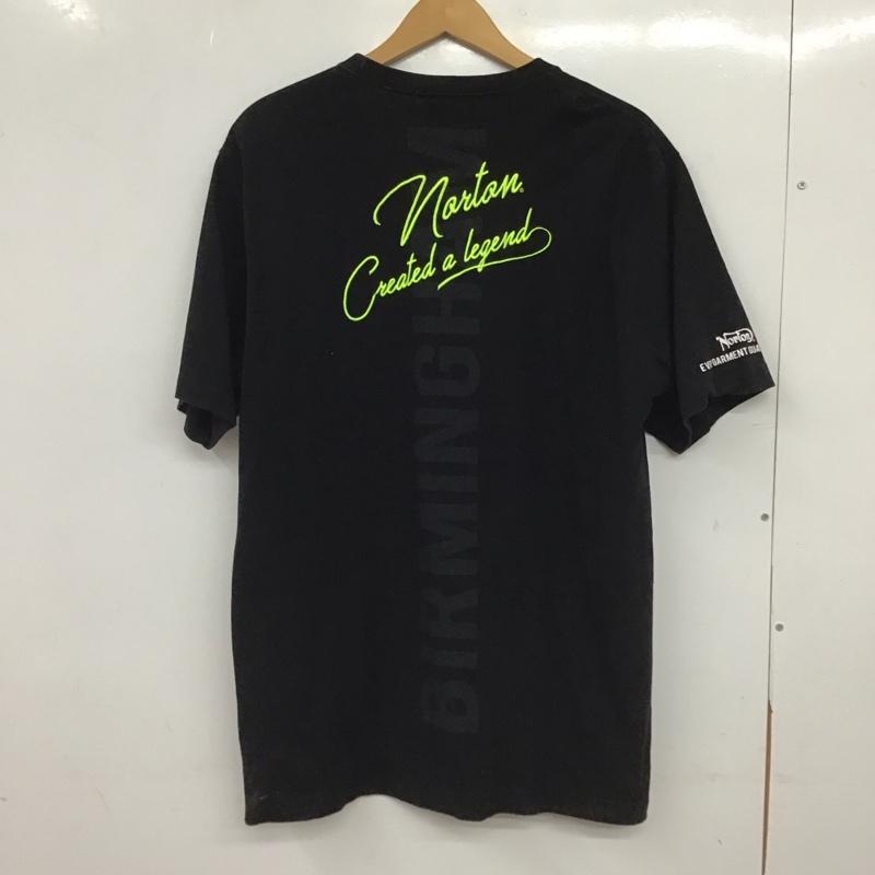 ノートン Norton Tシャツ 半袖 半袖カットソー プリントTシャツ クルーネックカットソー XL ロゴ、文字 黒 / ブラック / black メンズ USED 古着 中古 10154595