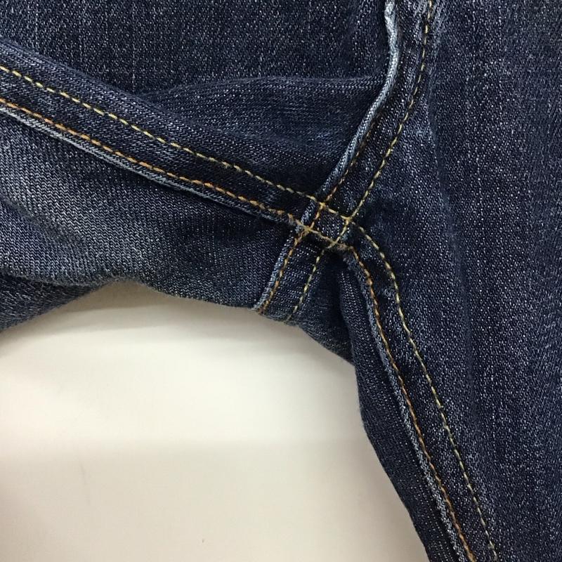 ザラメン ZARA MAN パンツ デニム、ジーンズ デニムパンツ スリムパンツ カジュアルパンツ ストレッチパンツ 38 ダメージ加工 インディゴ / インディゴ / Indigo メンズ USED 古着 中古 10154604