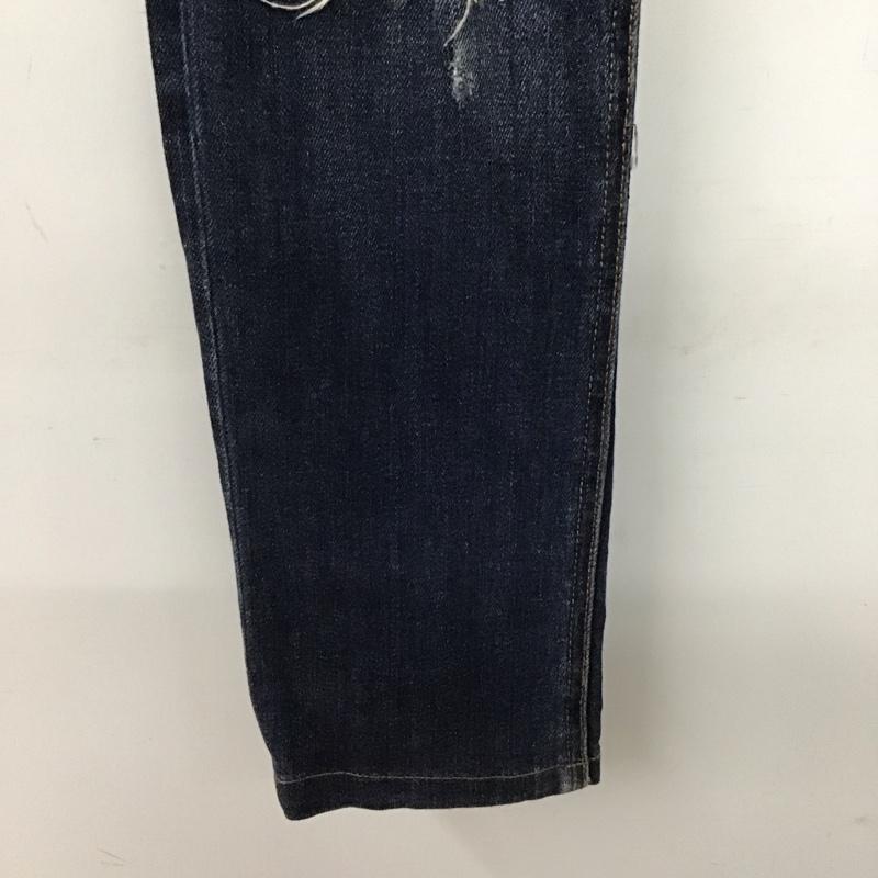 ザラメン ZARA MAN パンツ デニム、ジーンズ デニムパンツ スリムパンツ カジュアルパンツ ストレッチパンツ 38 ダメージ加工 インディゴ / インディゴ / Indigo メンズ USED 古着 中古 10154604