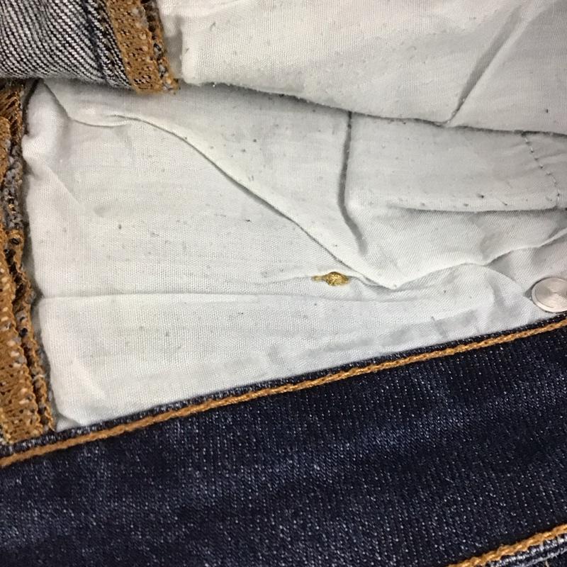 ザラメン ZARA MAN パンツ デニム、ジーンズ デニムパンツ スリムパンツ カジュアルパンツ ストレッチパンツ 38 ダメージ加工 インディゴ / インディゴ / Indigo メンズ USED 古着 中古 10154604