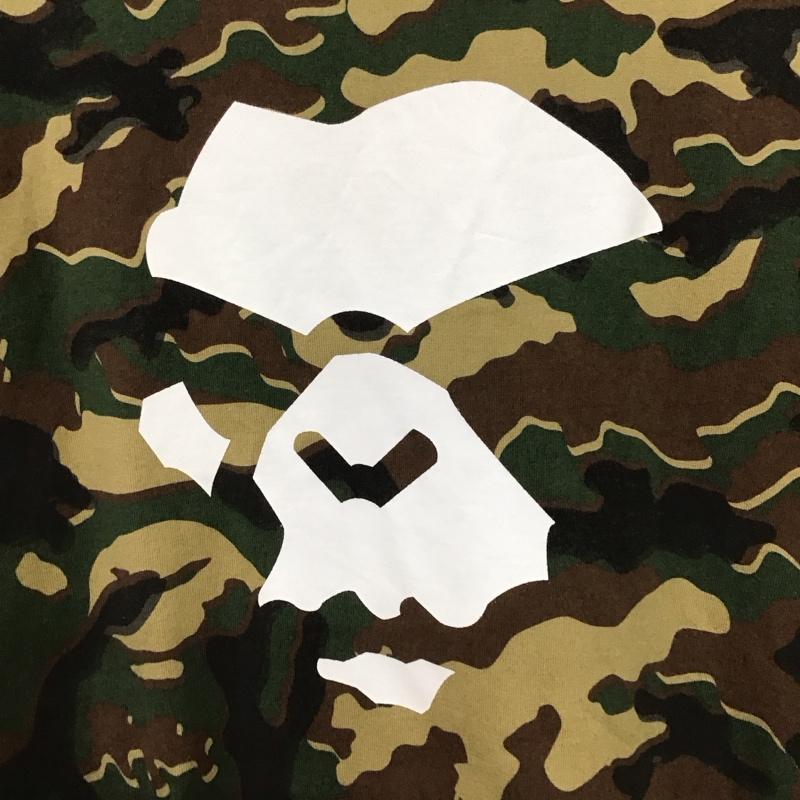 アベイシングエイプ A BATHING APE Tシャツ 半袖 半袖カットソー プリントTシャツ クルーネックカットソー L カモフラージュ柄・迷彩 マルチカラー / マルチカラー / multicolor メンズ USED 古着 中古 10154606