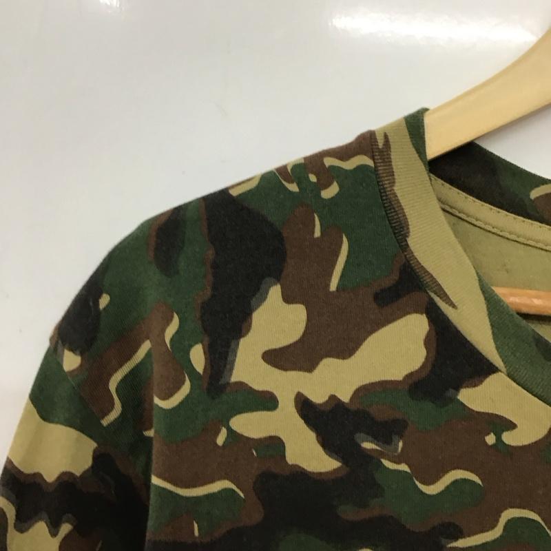 アベイシングエイプ A BATHING APE Tシャツ 半袖 半袖カットソー プリントTシャツ クルーネックカットソー L カモフラージュ柄・迷彩 マルチカラー / マルチカラー / multicolor メンズ USED 古着 中古 10154606
