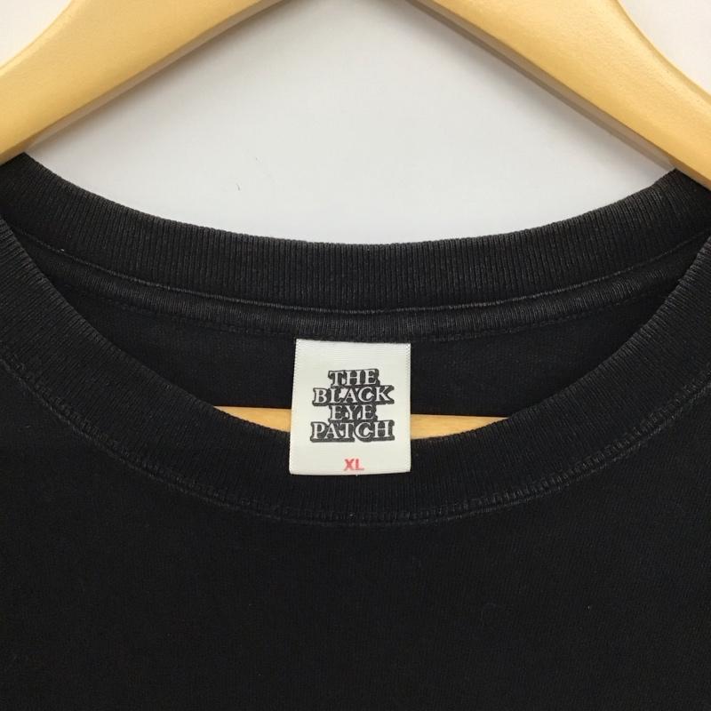 ブラックアイパッチ Black eye patch Tシャツ 半袖 半袖カットソー プリントTシャツ クルーネックカットソー XL ロゴ、文字 黒 / ブラック / black メンズ USED 古着 中古 10154608