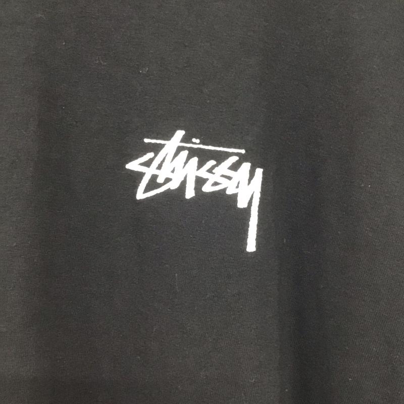 ステューシー STUSSY Tシャツ 半袖 半袖カットソー プリントTシャツ クルーネックカットソー XL ロゴ、文字 黒 / ブラック / black メンズ USED 古着 中古 10154610