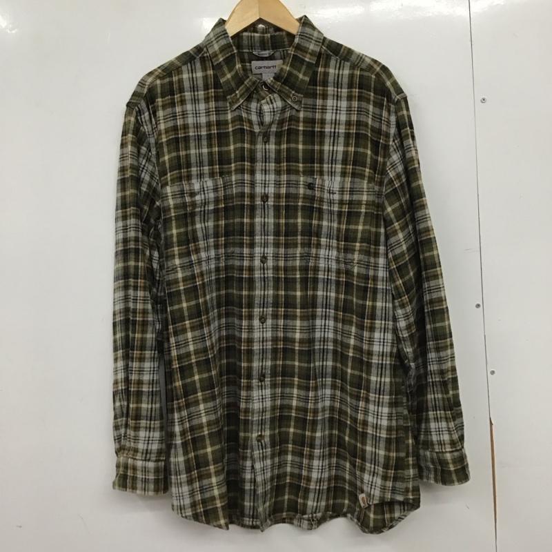 カーハート Carhartt シャツ、ブラウス 長袖 長袖シャツ チェックシャツ カラーシャツ L チェック マルチカラー / マルチカラー / multicolor メンズ USED 古着 中古 10154611