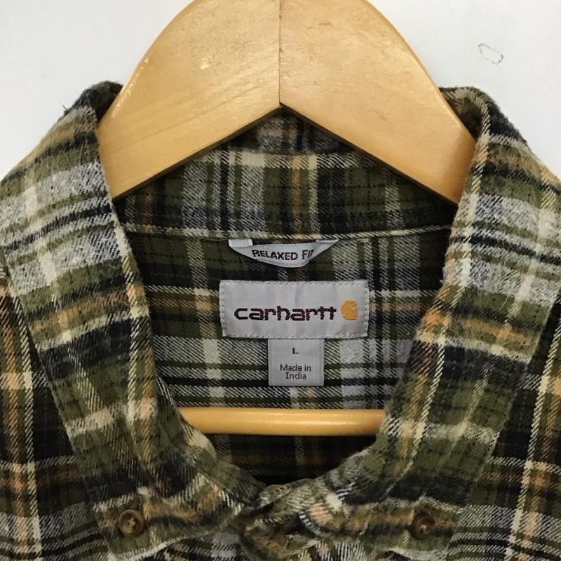 カーハート Carhartt シャツ、ブラウス 長袖 長袖シャツ チェックシャツ カラーシャツ L チェック マルチカラー / マルチカラー / multicolor メンズ USED 古着 中古 10154611