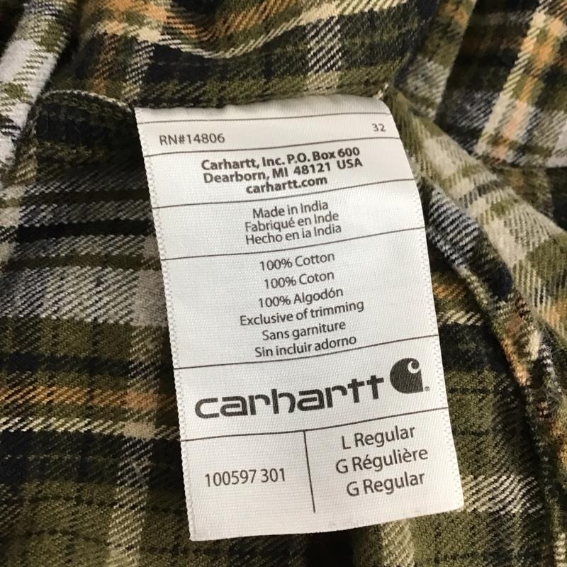 カーハート Carhartt シャツ、ブラウス 長袖 長袖シャツ チェックシャツ カラーシャツ L チェック マルチカラー / マルチカラー / multicolor メンズ USED 古着 中古 10154611