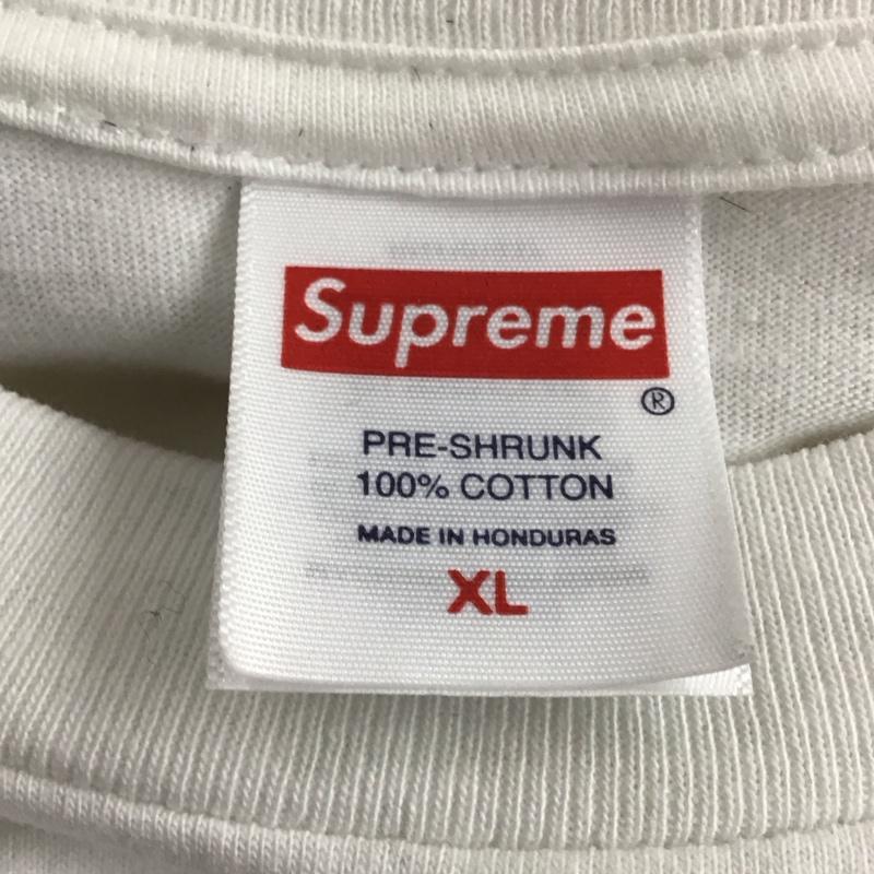 シュプリーム Supreme Tシャツ 半袖 半袖カットソー プリントTシャツ クルーネックカットソー XL プリント 白 / ホワイト / white メンズ USED 古着 中古 10154613