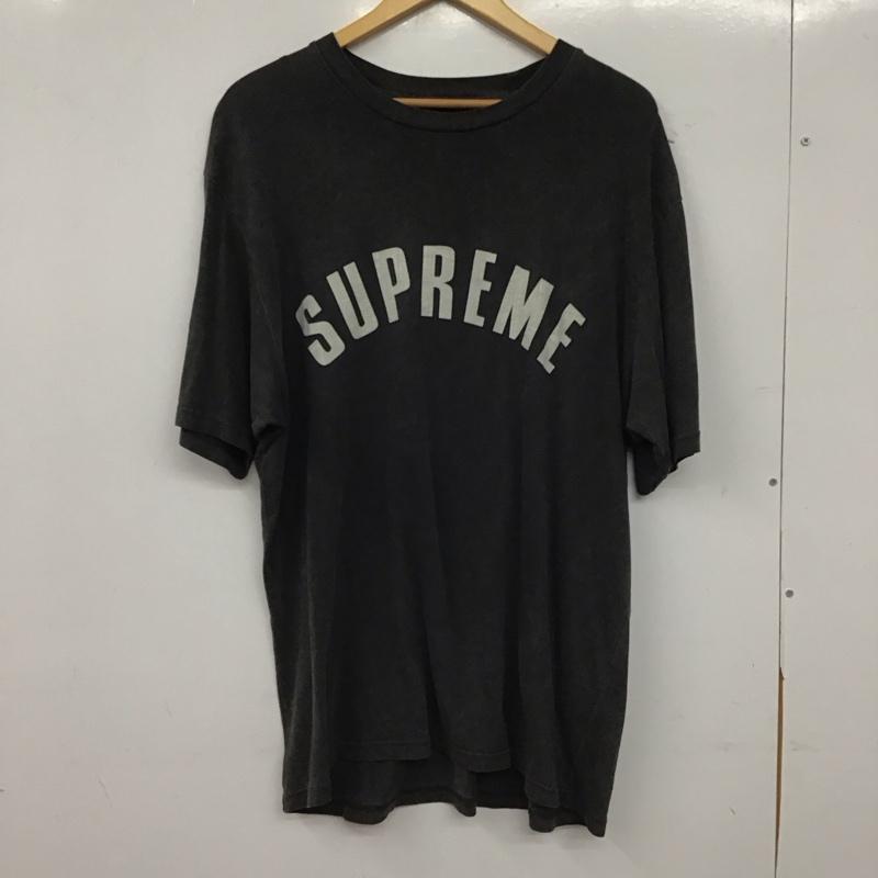 シュプリーム Supreme Tシャツ 半袖 半袖カットソー プリントTシャツ クルーネックカットソー L ロゴ、文字 ダークグレー / ダークグレー / メンズ USED 古着 中古 10154614