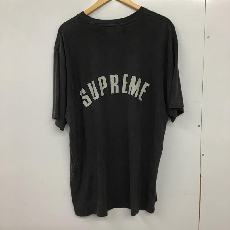 シュプリーム Supreme Tシャツ 半袖 半袖カットソー プリントTシャツ クルーネックカットソー L ロゴ、文字 ダークグレー / ダークグレー / メンズ USED 古着 中古 10154614