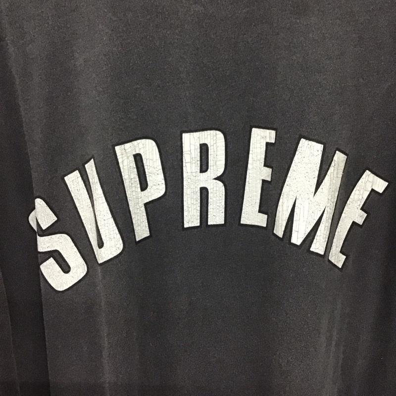 シュプリーム Supreme Tシャツ 半袖 半袖カットソー プリントTシャツ クルーネックカットソー L ロゴ、文字 ダークグレー / ダークグレー / メンズ USED 古着 中古 10154614