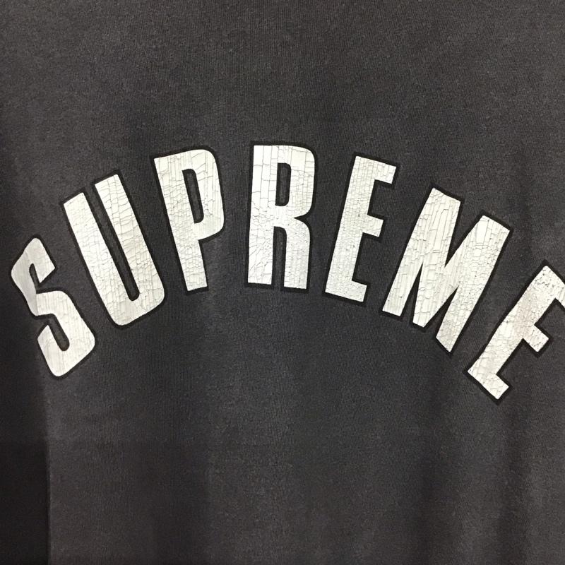 シュプリーム Supreme Tシャツ 半袖 半袖カットソー プリントTシャツ クルーネックカットソー L ロゴ、文字 ダークグレー / ダークグレー / メンズ USED 古着 中古 10154614