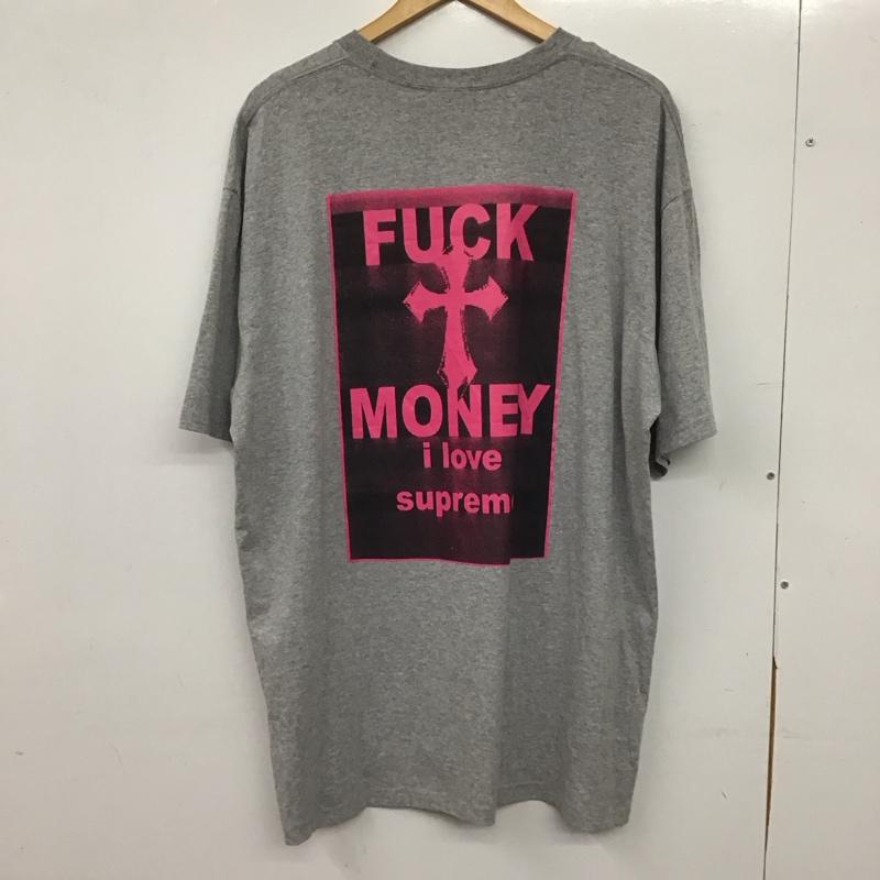 シュプリーム Supreme Tシャツ 半袖 fw24 FuckMoneyTee XL プリント 灰 / グレー / gray メンズ USED 古着 中古 10154615