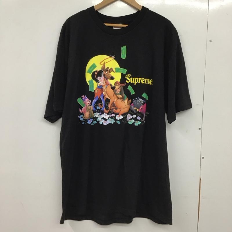 シュプリーム Supreme Tシャツ 半袖 半袖カットソー プリントTシャツ クルーネックカットソー XL プリント 黒 / ブラック / black メンズ USED 古着 中古 10154616